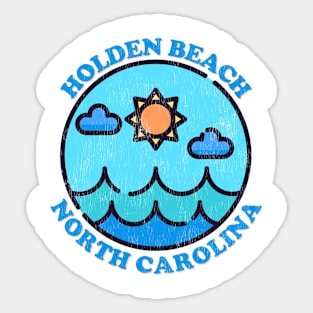 Holden Beach, NC Summertime Vacationing Ocean Skyline Sticker